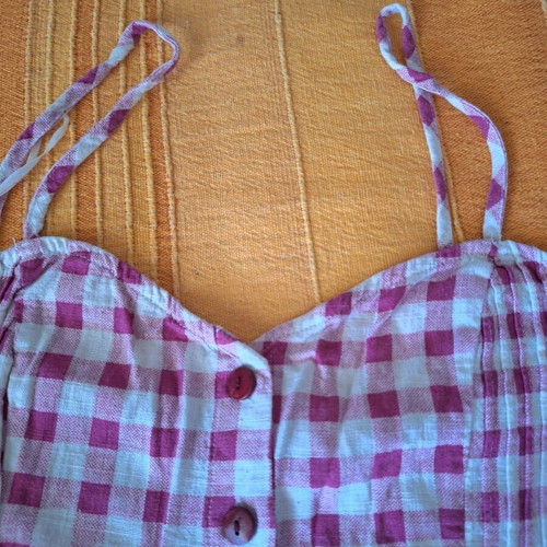 Zara one-piece skort romper like new, pink and purple, size S
