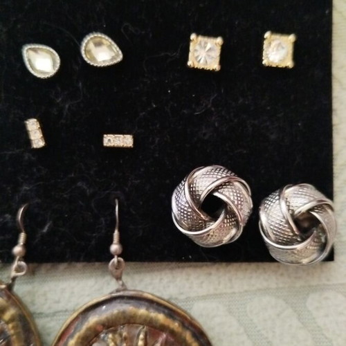 Earrings set of 6 new, different pairs
