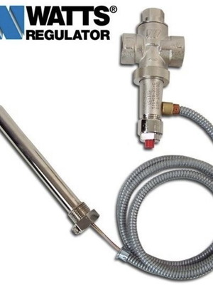 Thermostatic safety valve for wood boilers new
