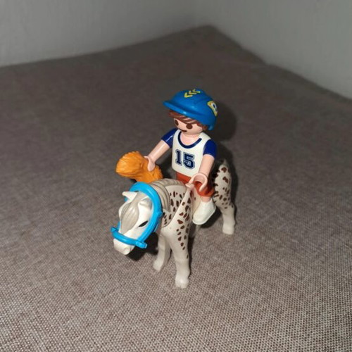 Playmobil boy with pony like new