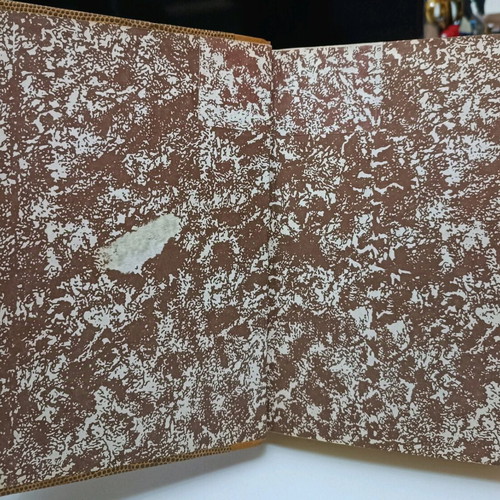 Leather-bound volume Karolos Darwin Theory of Evolution used