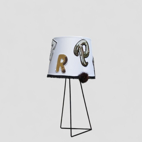 College style kids and teens table lamp with oxygen lampshades