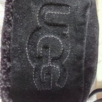 Ugg black crossbody bag with sheepskin trim