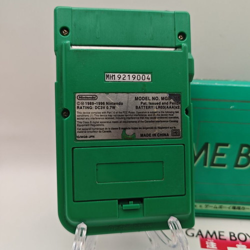 Game Boy Pocket green boxed used, official Nintendo console