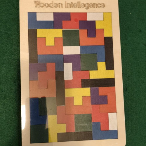 Wooden Intelligence Russian Block educational puzzle Tetris type