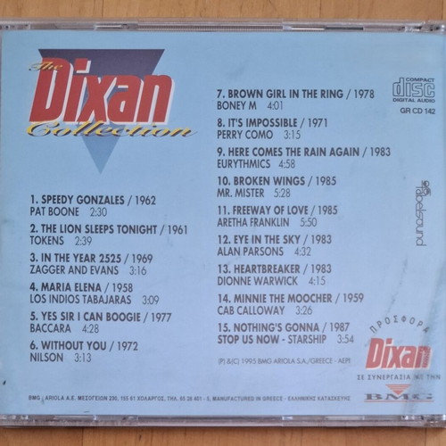 The Dixan Collection Volume One Best Of The Best CD compilation