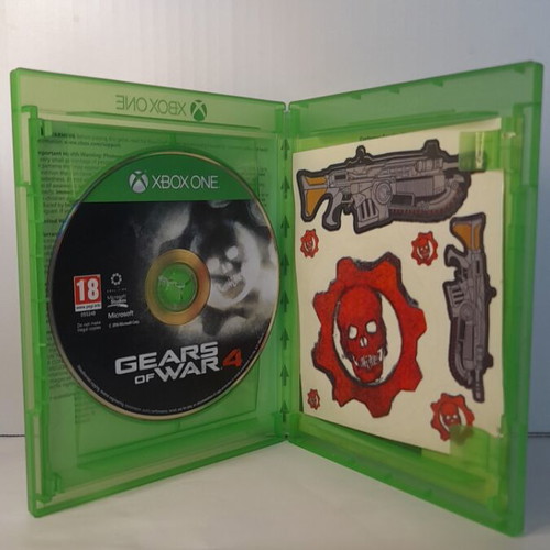 Gears of War 4 Xbox One game, English edition, complete with stickers