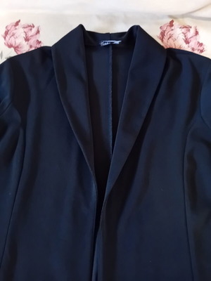 Women's Jacket plus size 3 black with red and lace details new