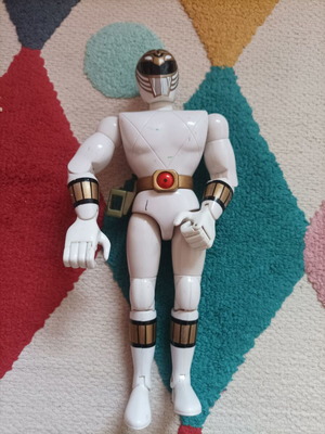 Vintage Power Rangers White Ranger Saba figure 1993/1994 like new