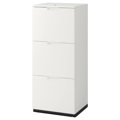 IKEA GALANT white filing cabinet 51x120cm new with combination lock