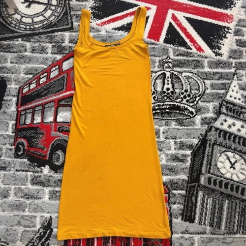 Samsoe Samsoe women's sleeveless tank top dress Sue long size S used, mustard