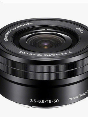 Sony Crop 16-50mm F3.5-5.6 Wide Angle Zoom Lens for Sony E Mount, black