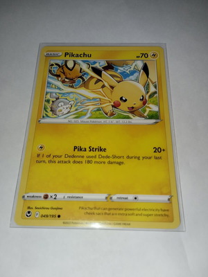 Pikachu κάρτα Pokemon σαν καινούργιο