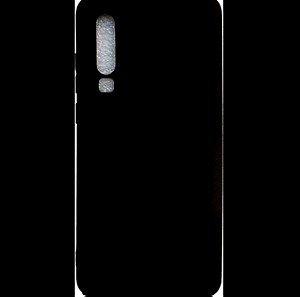 Matt Back Cover Σιλικόνης Μαύρο (Huawei P30)