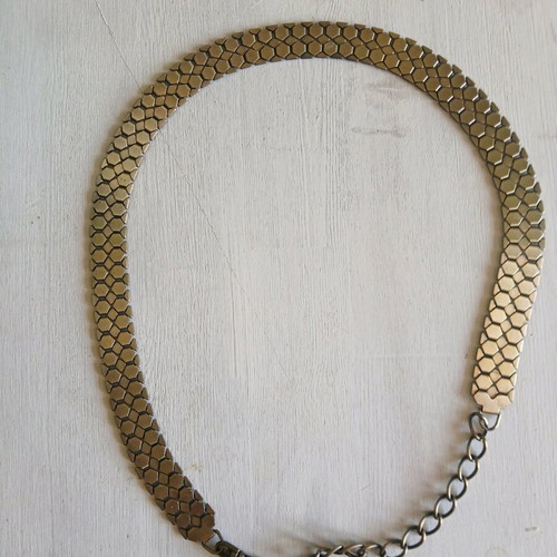 Sisley metal vintage 90s belt used, gold color