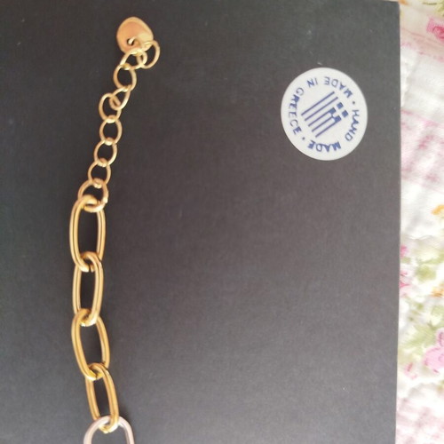 Stainless Steel Bracelet gold and silver like new