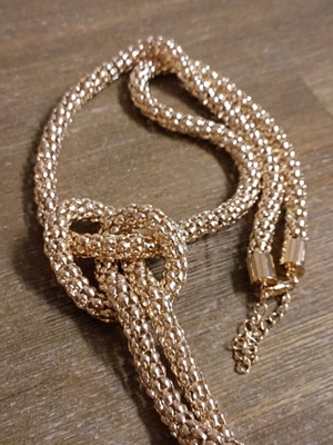 Women's necklace large size thick lightweight steel new