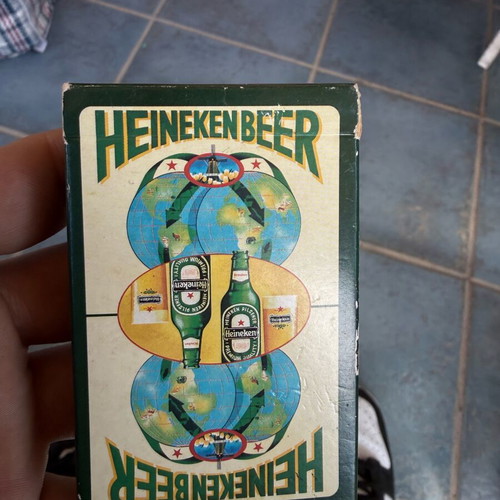 Heineken Beer Playing Cards used, vintage mid 00s