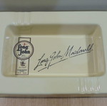 Long John McDonald scotch whisky old promotional ceramic ashtray used