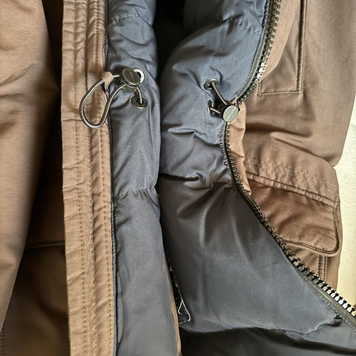 Tommy Hilfiger men's parka down jacket brown like new