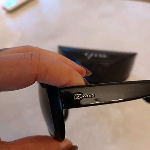 Exess sunglasses used with black acetate frame and gradient lens