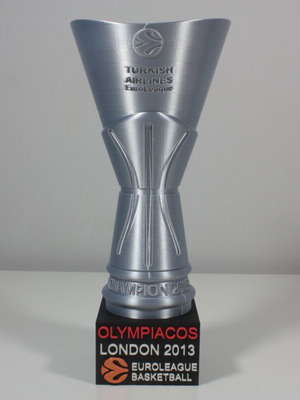 Κύπελλο Ολυμπιακού 2013 Ευρωλίγκα 30 εκατοστά με βάση, ειδική έκδοση