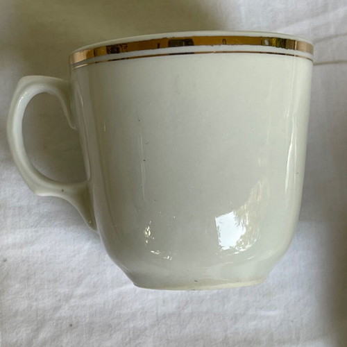 Set of 30 used coffee cups Japanese porcelain 1945-1952
