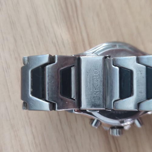 Regolo men's chronograph watch with free silicone strap watch