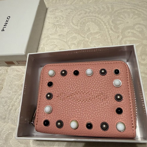 Pinko wallet pink like new with box