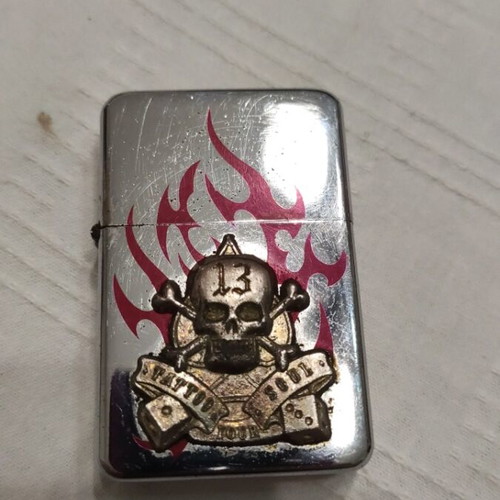 Star Tattooskull 13 lighter used, needs refill and new wicks