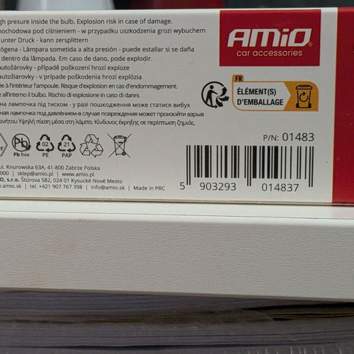 AMiO Halogen T10 W5W Bulbs new