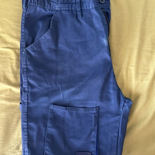 CS Work Wear ErgoLine work pants used, size L, dark blue