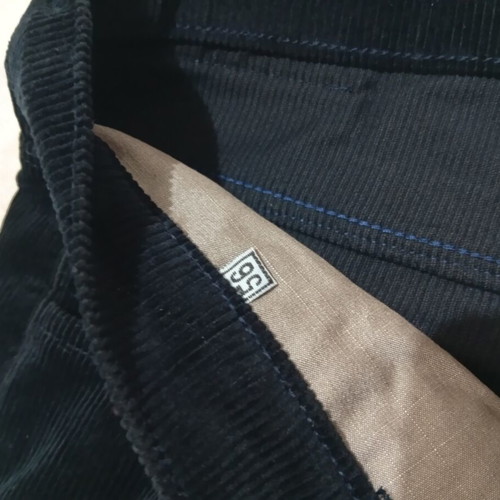 Dark blue corduroy pants size 56, new