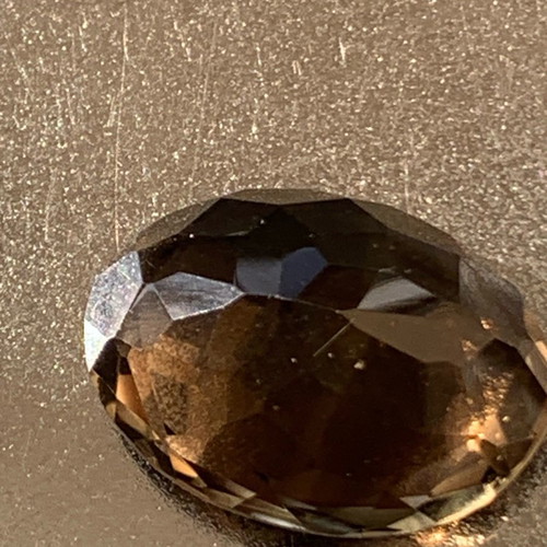 Natural golden smoky quartz unheated, clean 22.5 cts oval cut