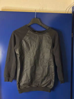 Women's long-sleeve blouse like new, black, size S