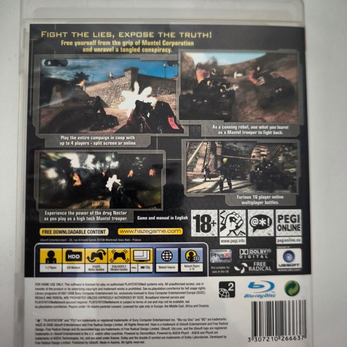 Haze PS3 game like new for PlayStation 3