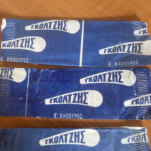 Vintage Gkoltzis Gum Packs 4 Pieces Like New