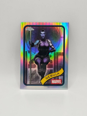 Topps Chrome Marvel Nebula Refractor card like new