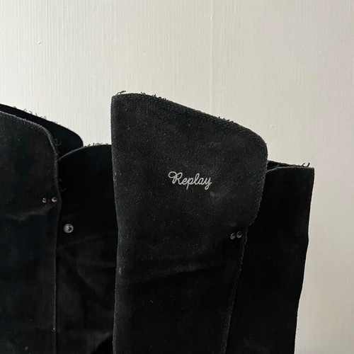 Replay suede leather boots used, size 38, black