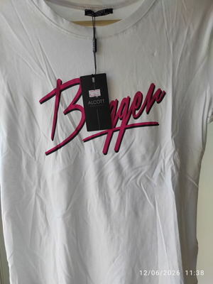 Alcott t-shirt women new, size XL, white and pink