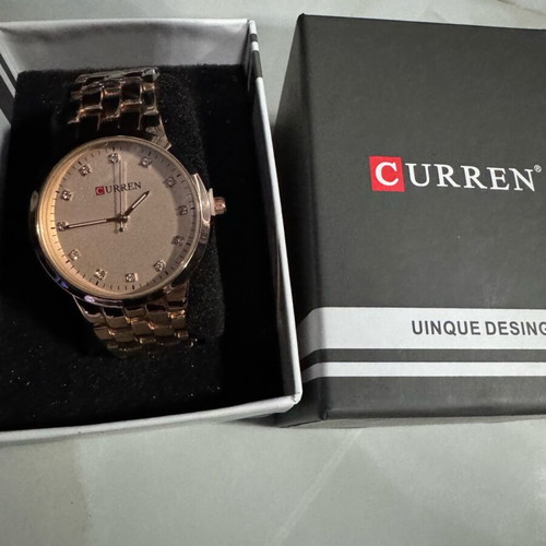 Curren women's watch new gold color