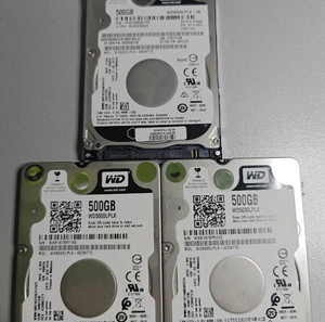 3x wd black 500gb 2.5