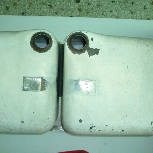Double inset stainless steel sink used