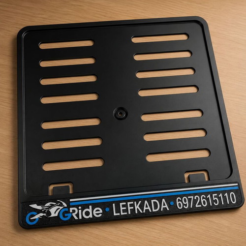 Custom Mini Motorcycle License Plate Advertising Sign new with glow in the dark details
