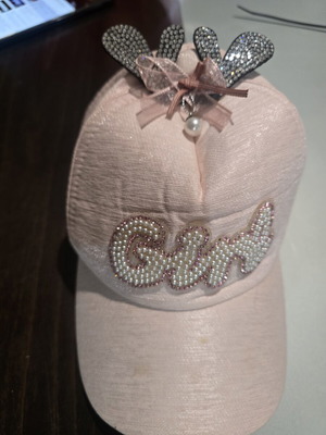 Children's hat used, pink, size XS