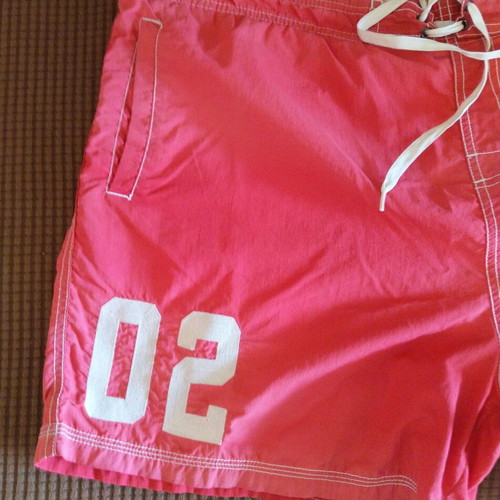 Russell Athletic men's swim shorts XL, red