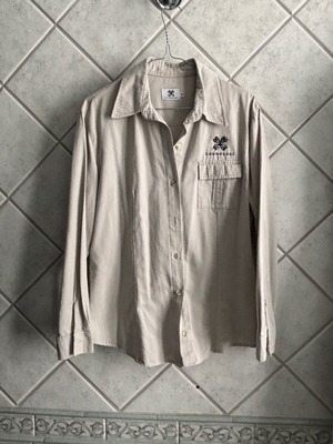 Londolozi Safari Shirt women's size S 36 like new beige gray