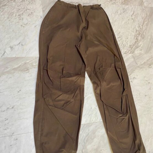 Bershka parachute pants, brown, adjustable waist and ankle, size M