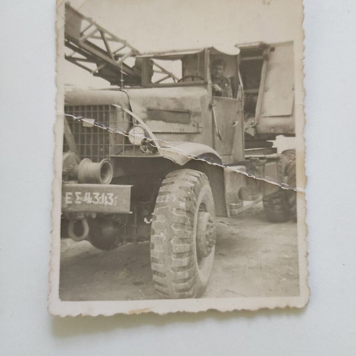 8 vintage military photos 1940-50 with Greek soldiers and vehicles