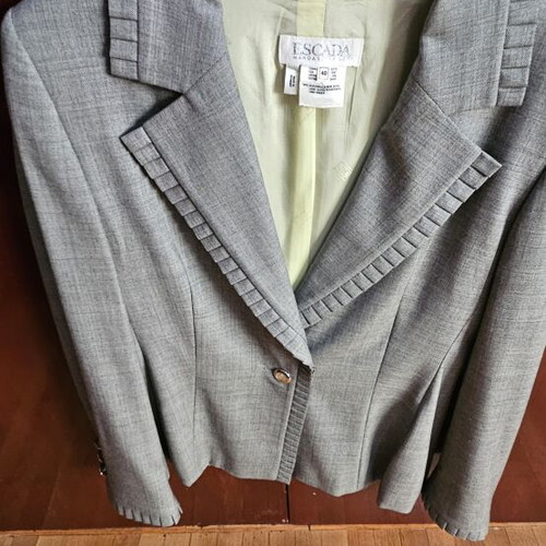 Escada suit jacket used, gray, size L